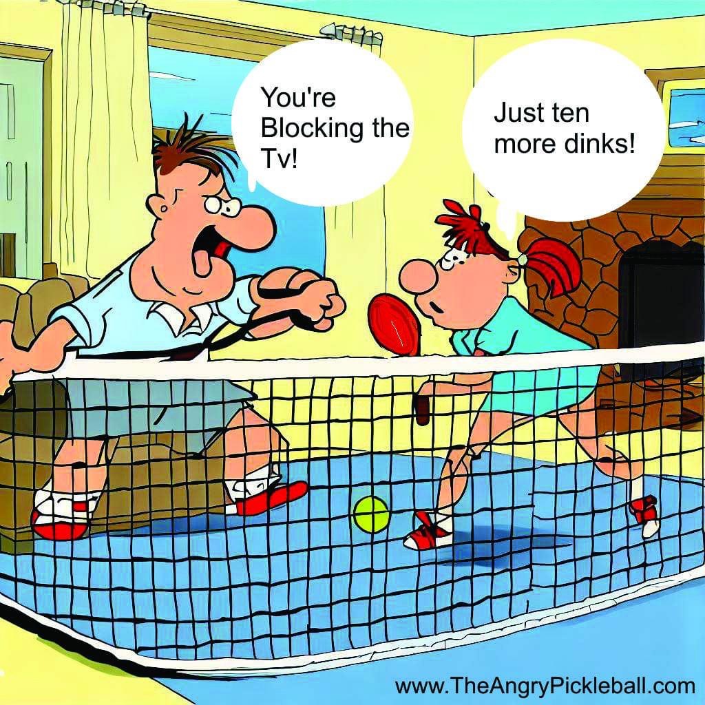 Playing Pickleball In The Living Room