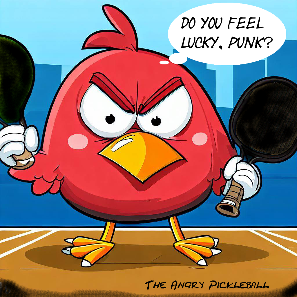 Angry Pickleball Bird