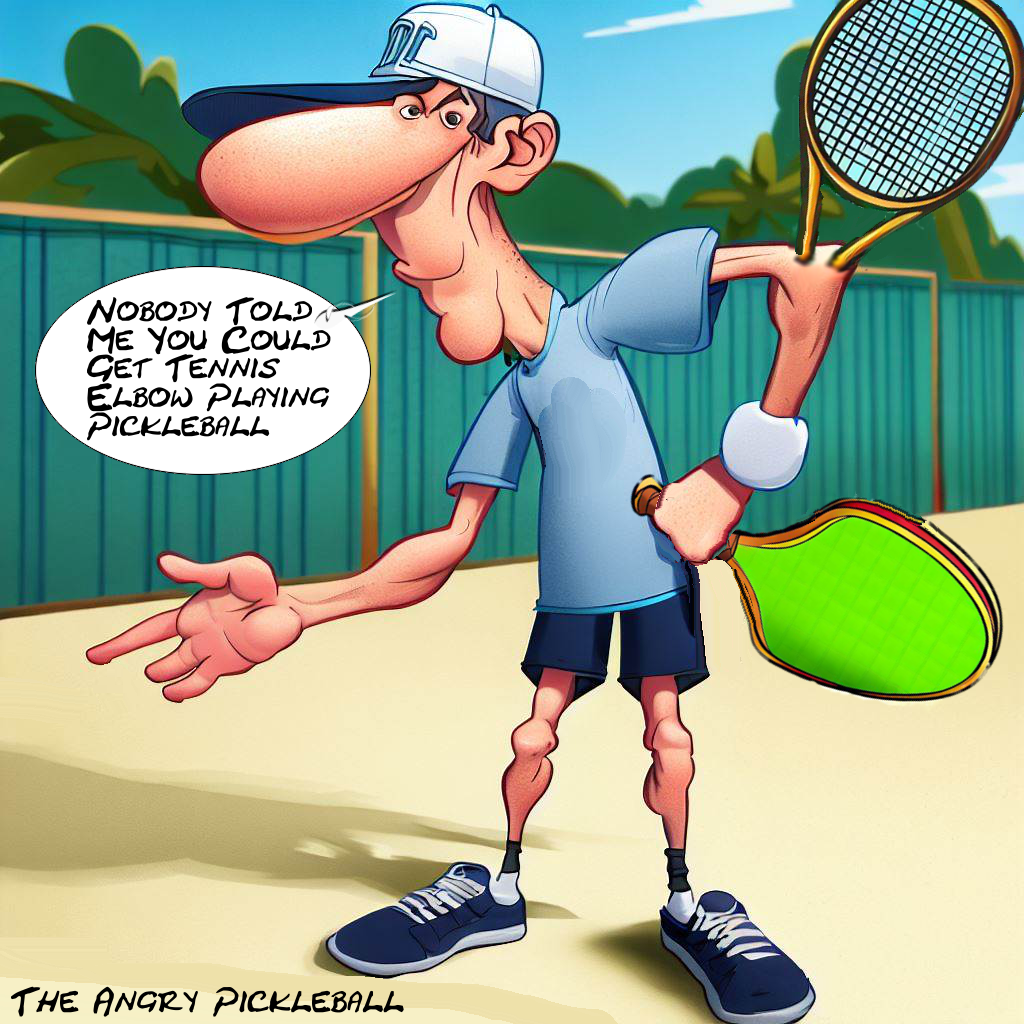 Tennis Elbow - Pickleball Comic