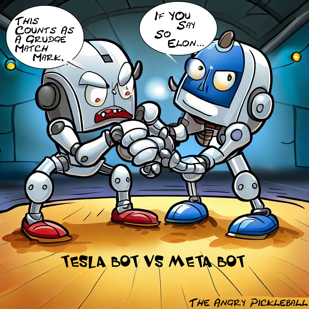 Elon vs Mark Tesla Bot vs Meta Bot